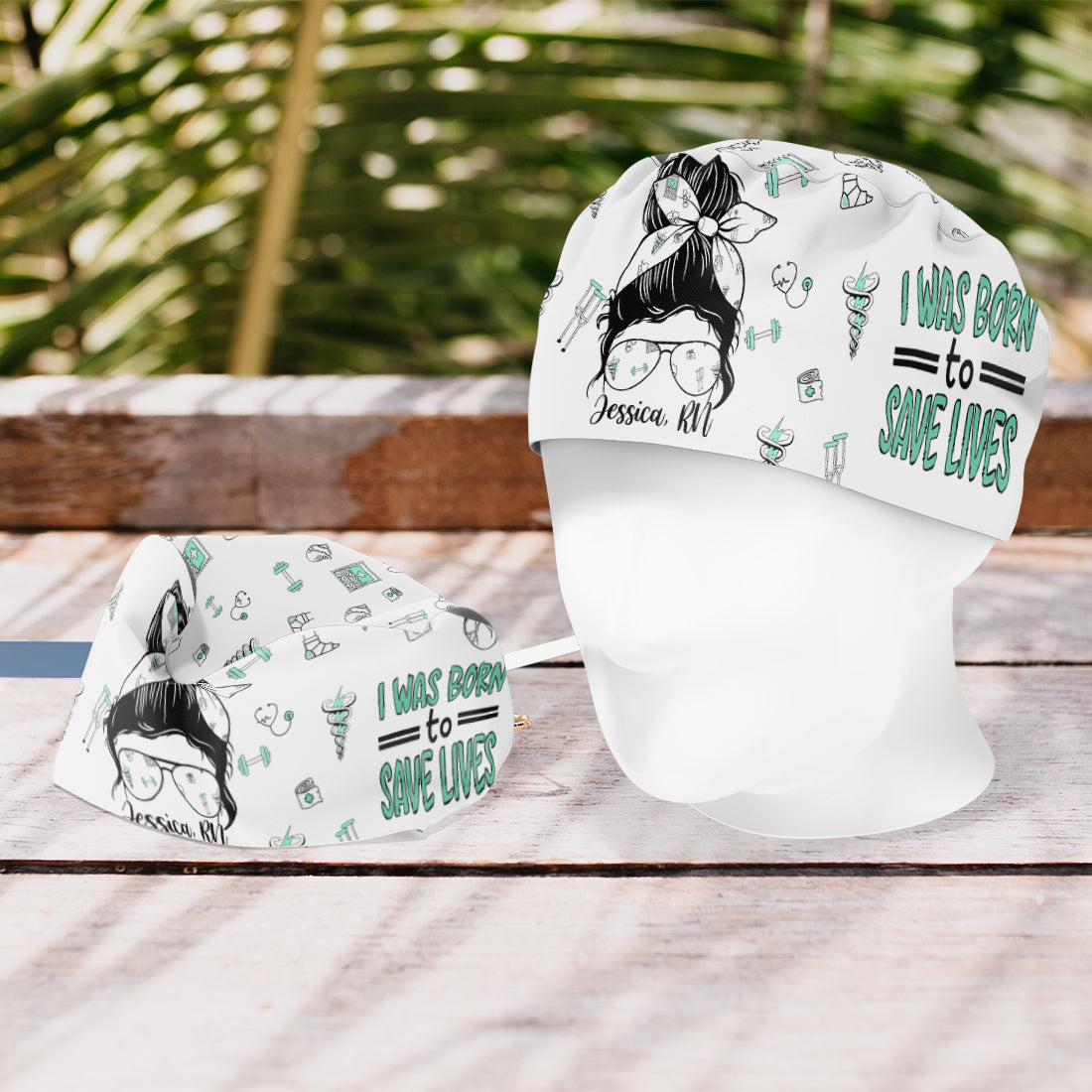 Save Lives - Personalized Nurse Scrub Cap