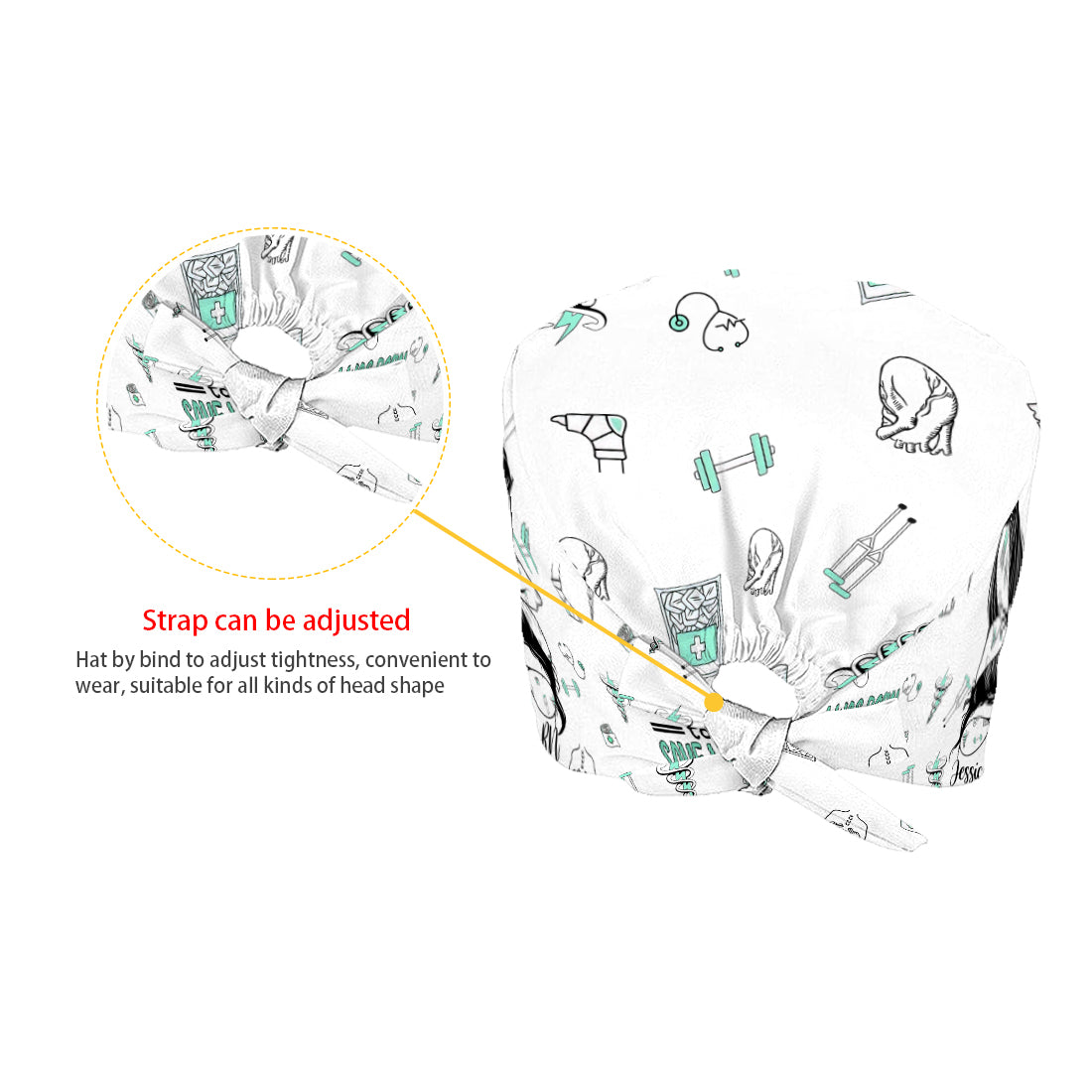 Save Lives - Personalized Nurse Scrub Cap