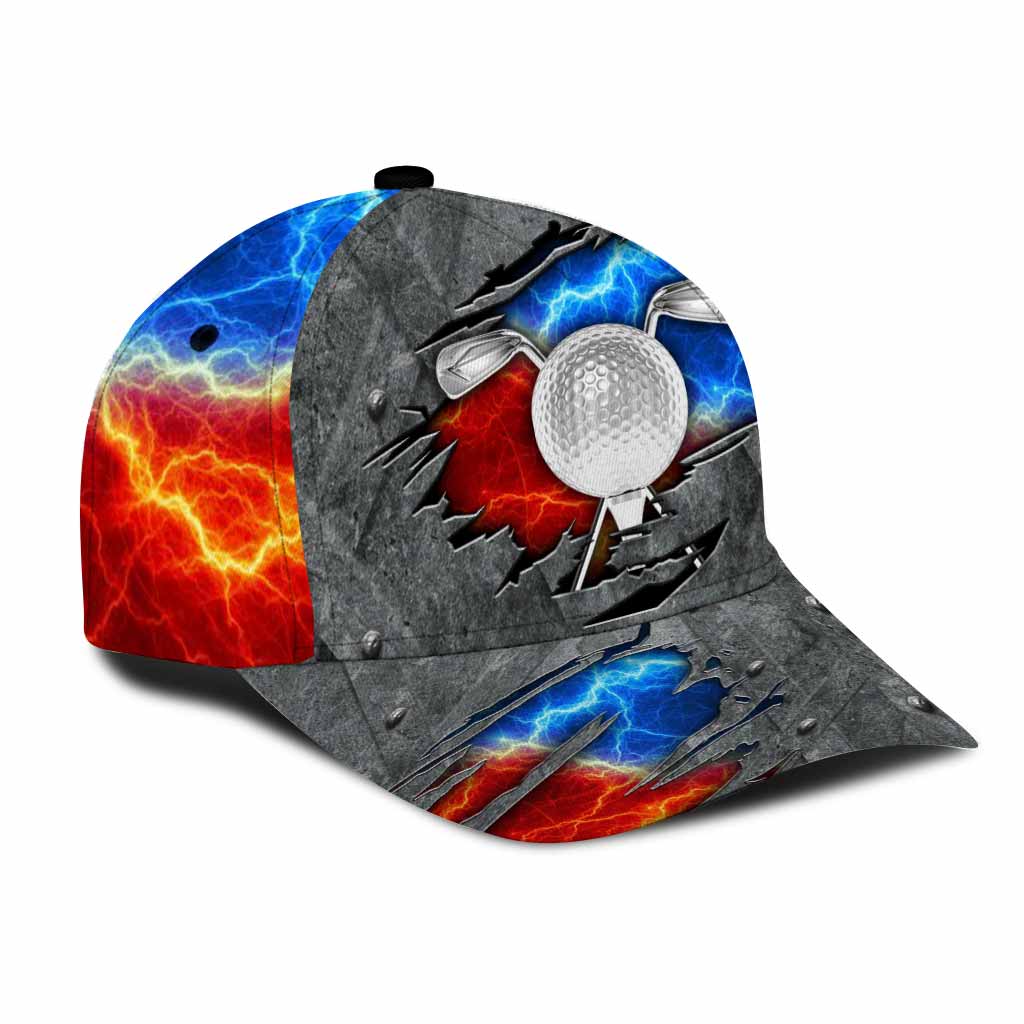 Golfer Metal 3D Printed Classic Cap