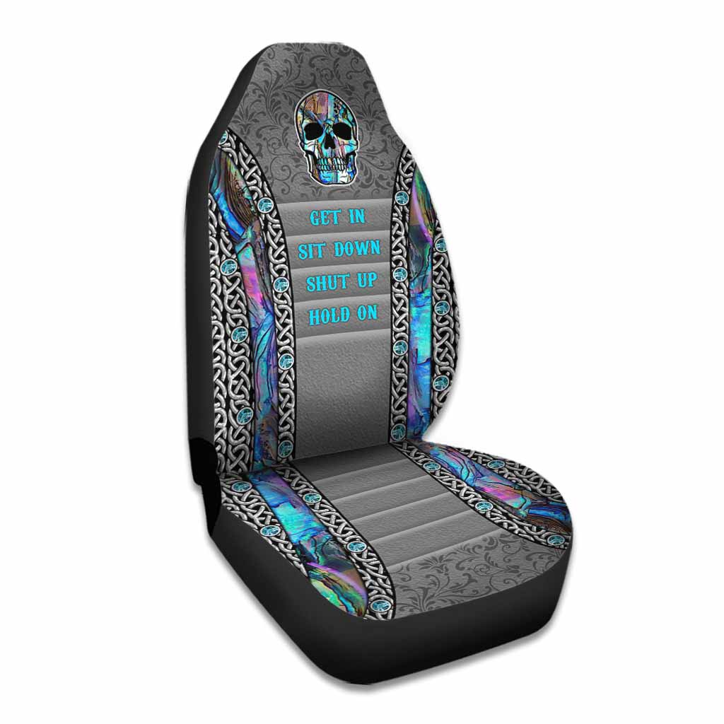 Get In Sit Down -  Skull Seat Covers With 3D Pattern Print