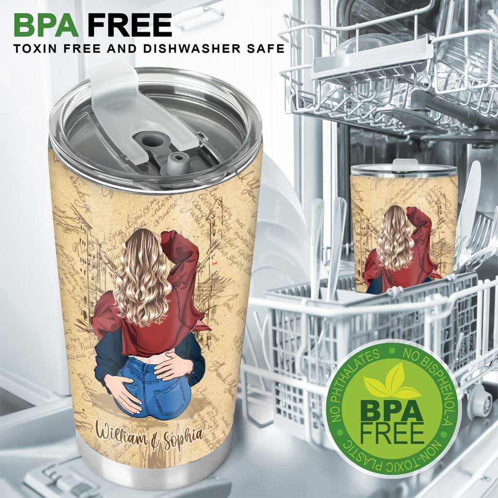 Thanks For All The Orgasms - Personalized Couple Tumbler