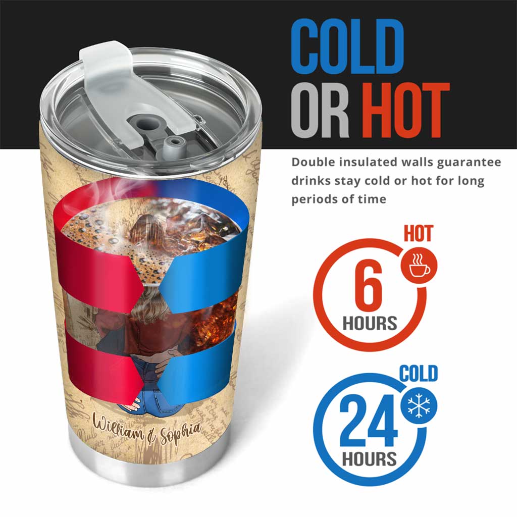 Thanks For All The Orgasms - Personalized Couple Tumbler