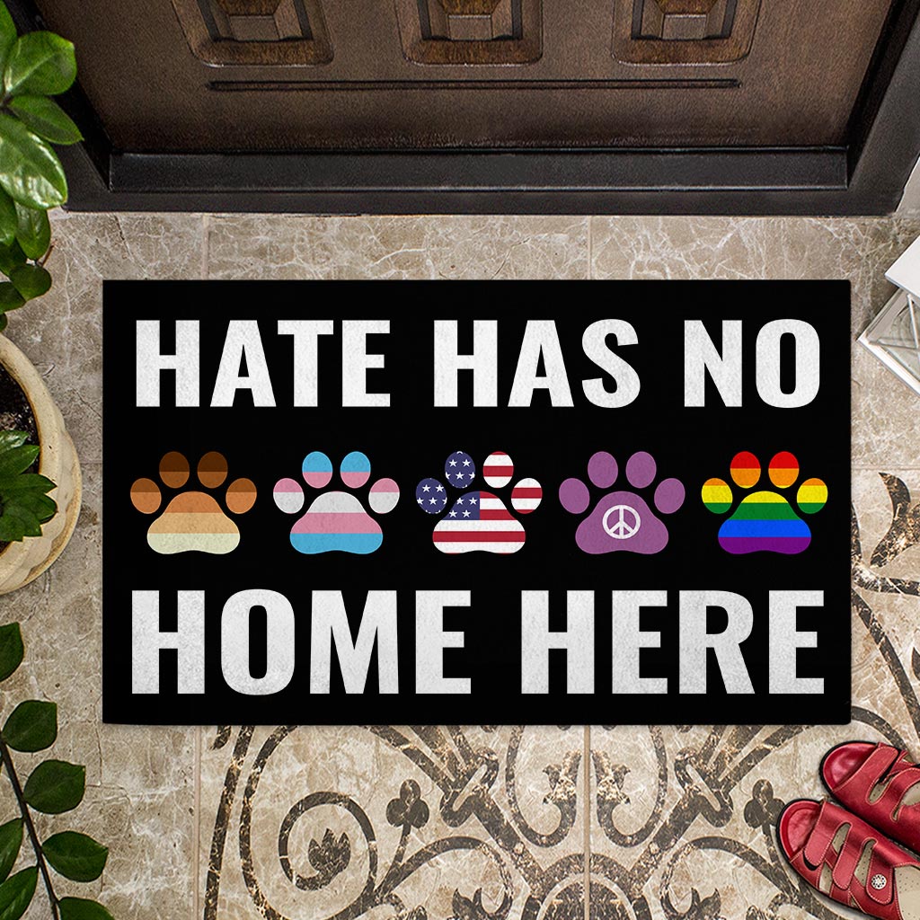 Hate Has No Home Here - Dog Doormat