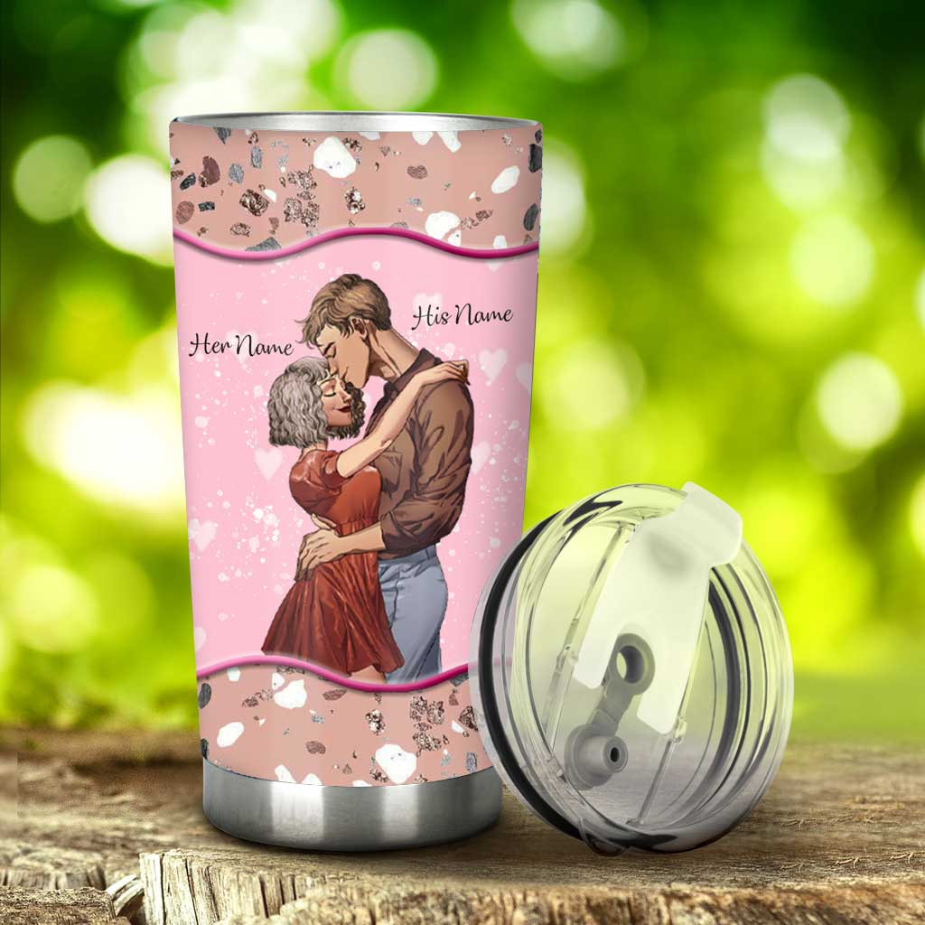 Boyfriend Girlfriend Nutrition Facts - Personalized Couple Tumbler