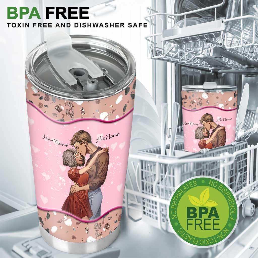 Boyfriend Girlfriend Nutrition Facts - Personalized Couple Tumbler