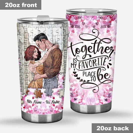 You're My Missing Piece - Personalized Couple Tumbler