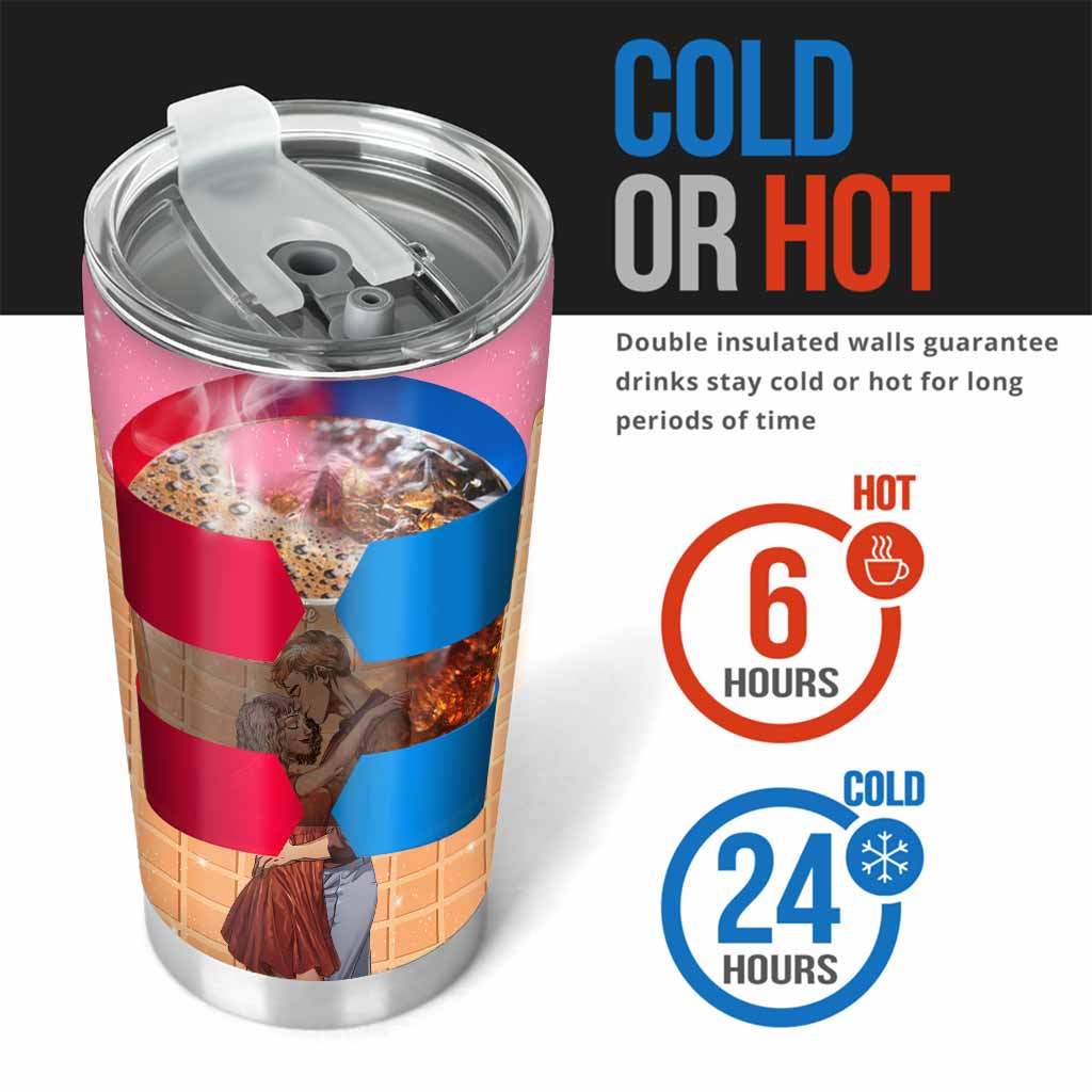 Some People Are Worth Melting For - Personalized Couple Tumbler