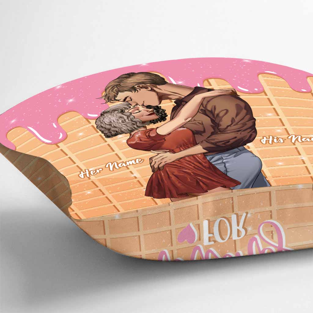 Some People Are Worth Melting For - Personalized Couple Throw Pillow