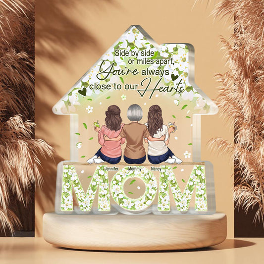 Floral Mom Home - Personalized Mother's Day Mother Custom Shaped Acrylic Plaque