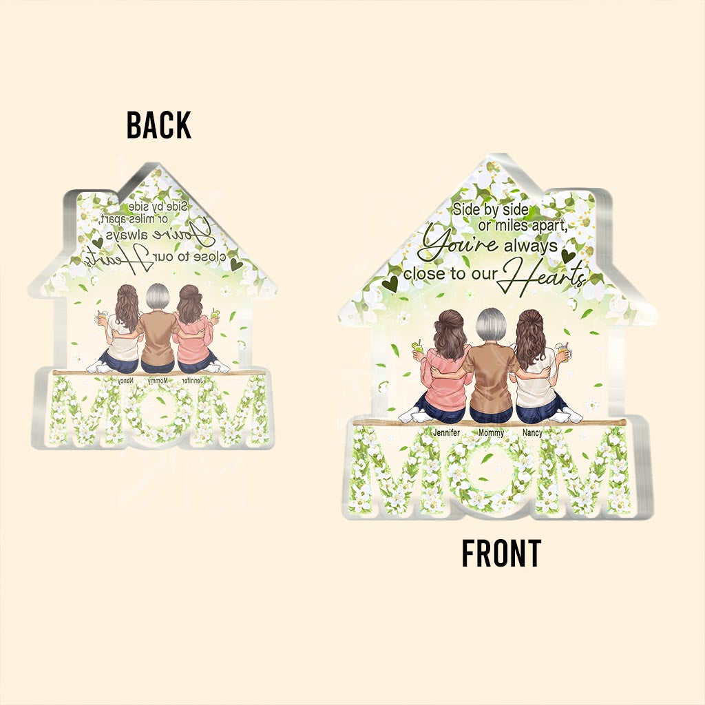 Floral Mom Home - Personalized Mother's Day Mother Custom Shaped Acrylic Plaque