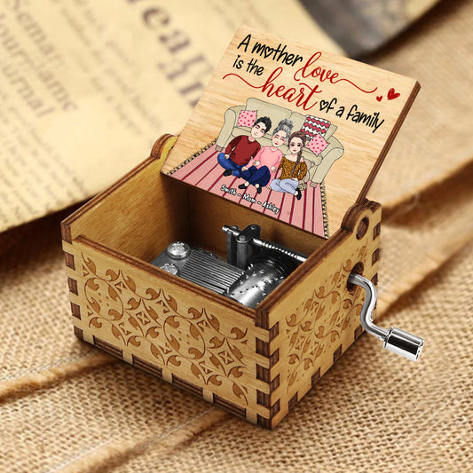 There Is No Greater Love Than That Of A Mother - Personalized Mother's Day Mother Hand Crank Music Box