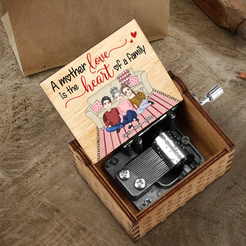 There Is No Greater Love Than That Of A Mother - Personalized Mother's Day Mother Hand Crank Music Box