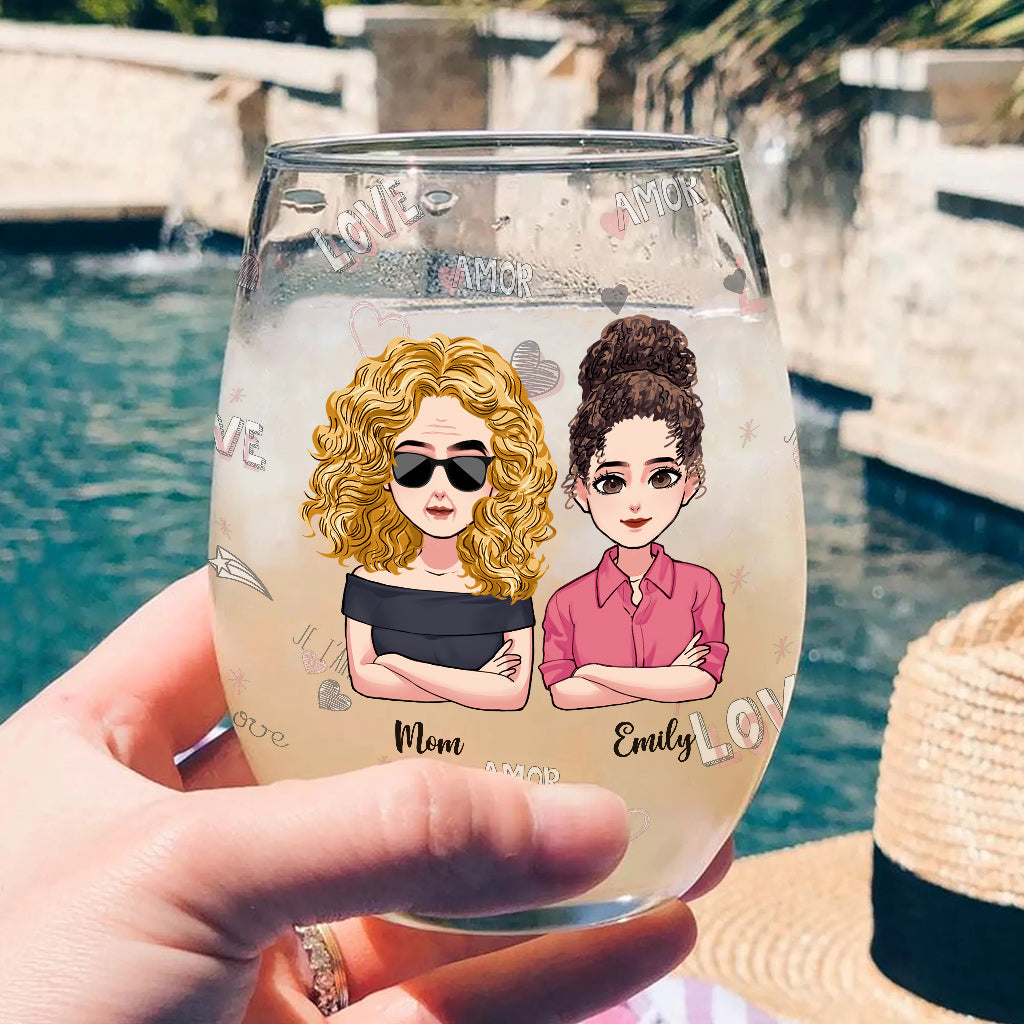 My Favorite Child Gave Me This Glass - Personalized Mother's Day Mother All Over Wine Glass