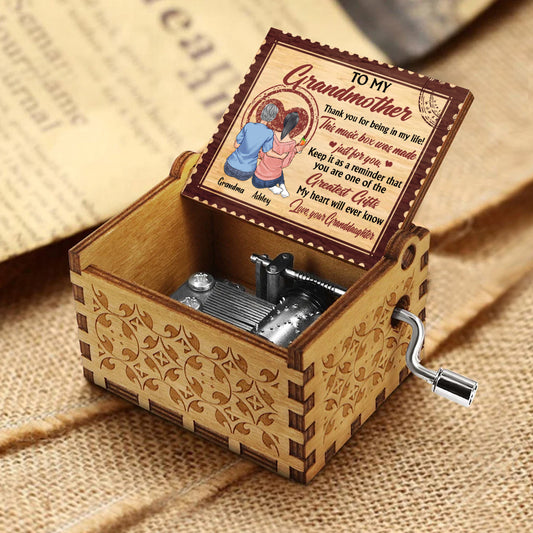 Made Just For You - Personalized Mother's Day Grandma Hand Crank Music Box