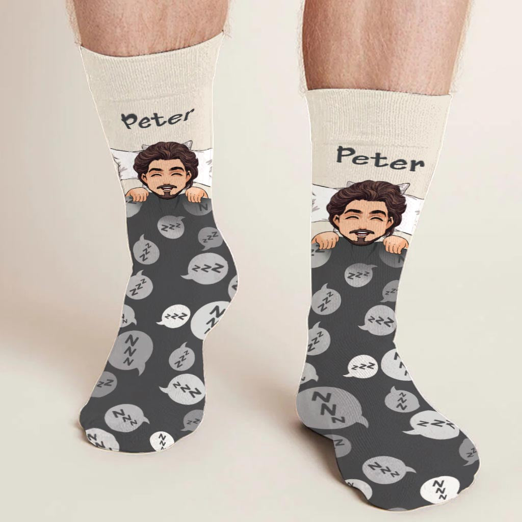 Dad Off Duty - Personalized Father's Day Father Socks