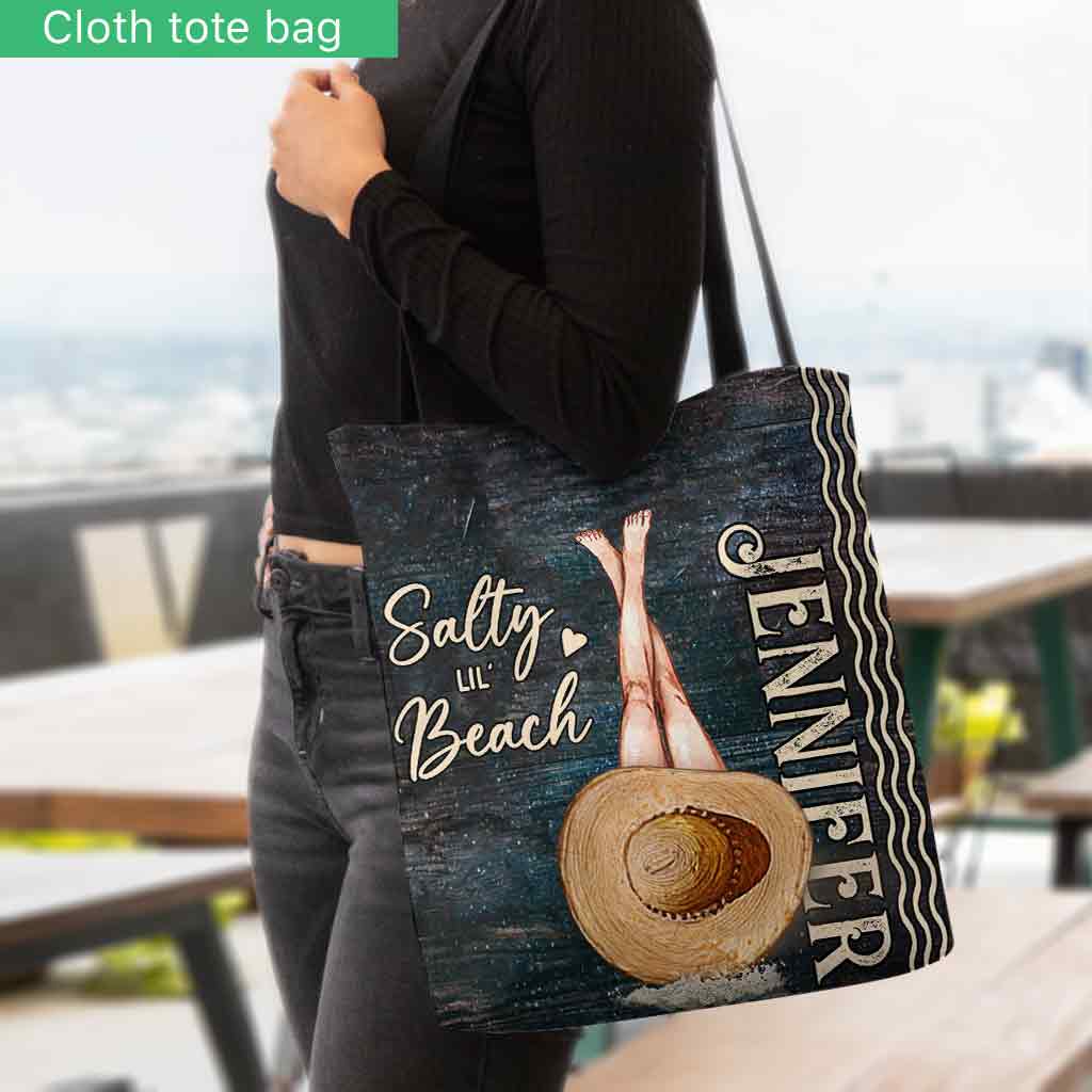 Salty Lil' Beach - Personalized Sea Lover Tote Bag