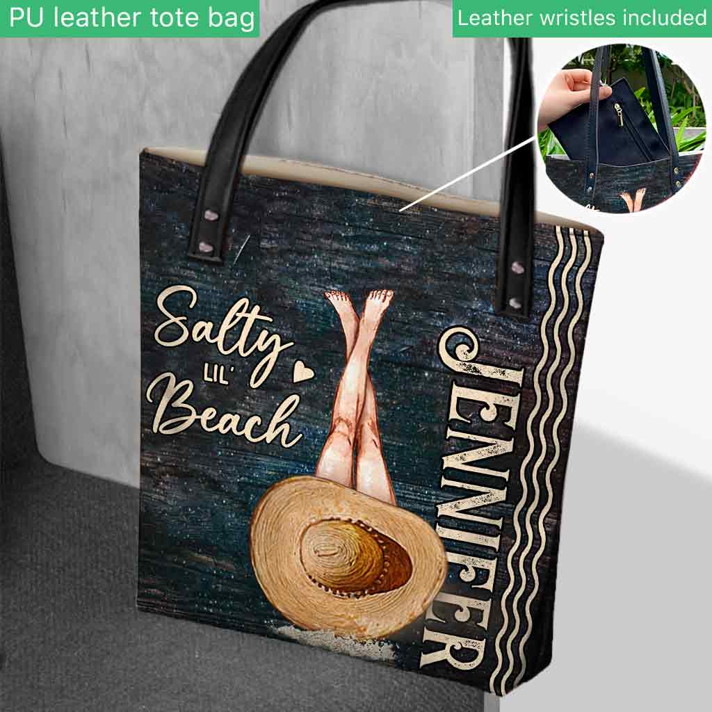 Salty Lil' Beach - Personalized Sea Lover Tote Bag
