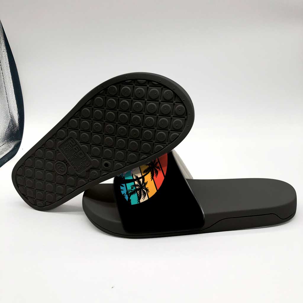 Life Is Better At The Beach - Personalized Sea Lover Slide Sandals