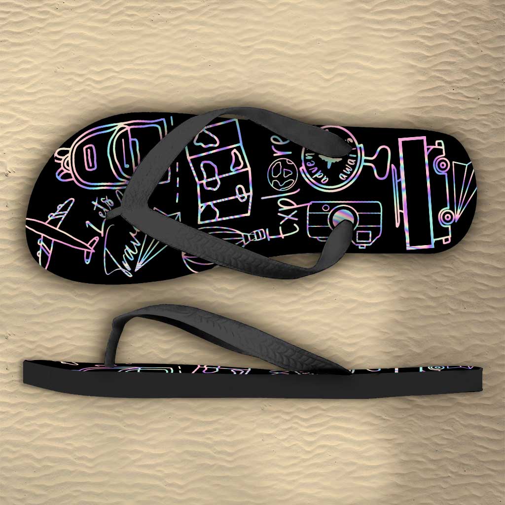 Love Traveling - Personalized Travelling Flip Flops