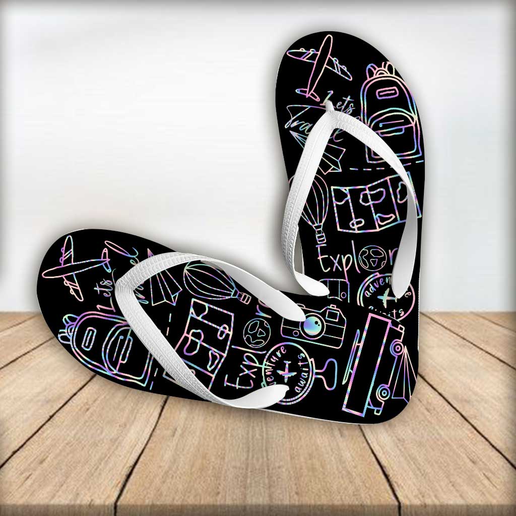 Love Traveling - Personalized Travelling Flip Flops