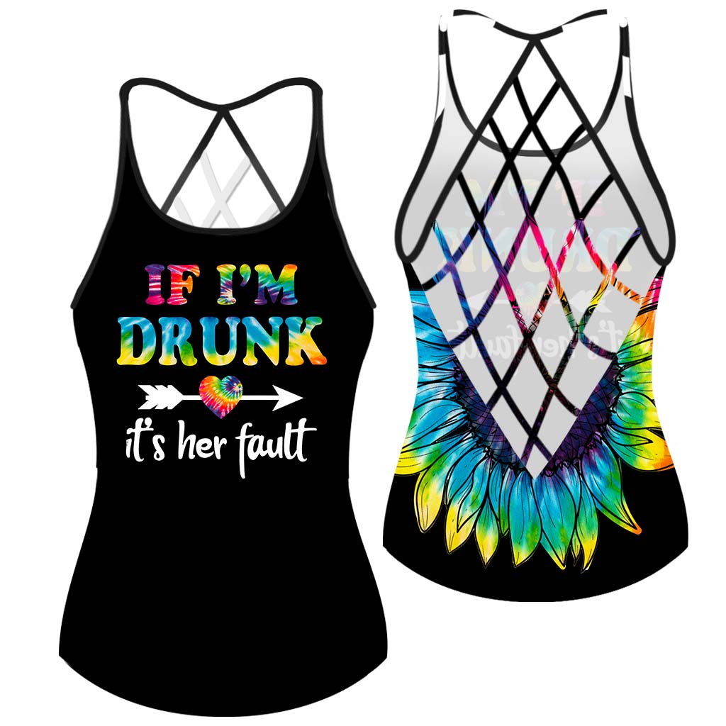 If I'm Drunk It's Her Fault - Bestie Cross Tank Top 062021