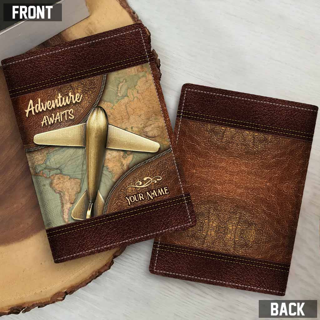 Adventure Awaits - Personalized Travelling Passport Holder