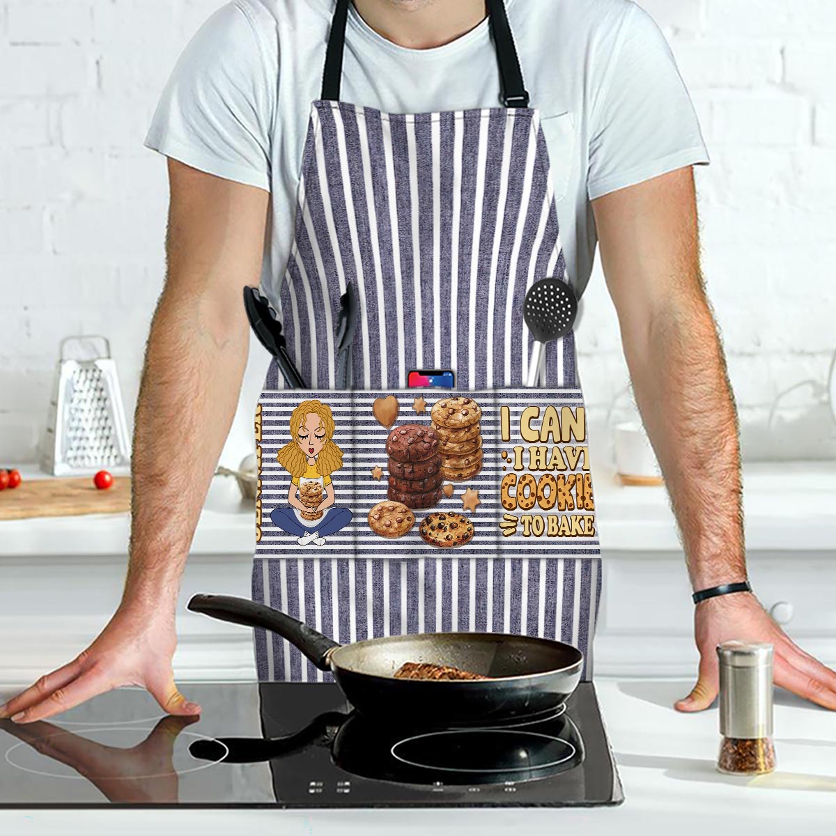 I Can't I Have Cookies To Bake - Personalized Baking Apron