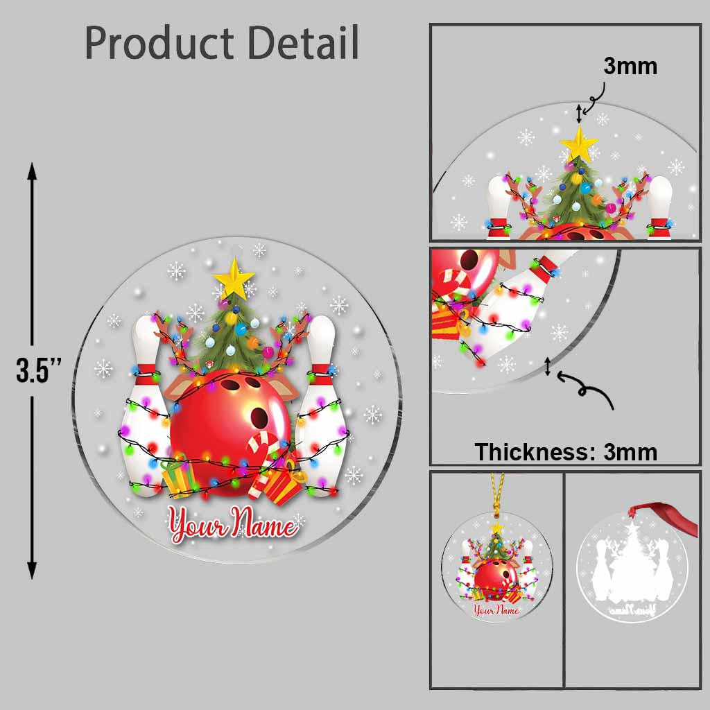 Christmas Bowling - Personalized Ornament