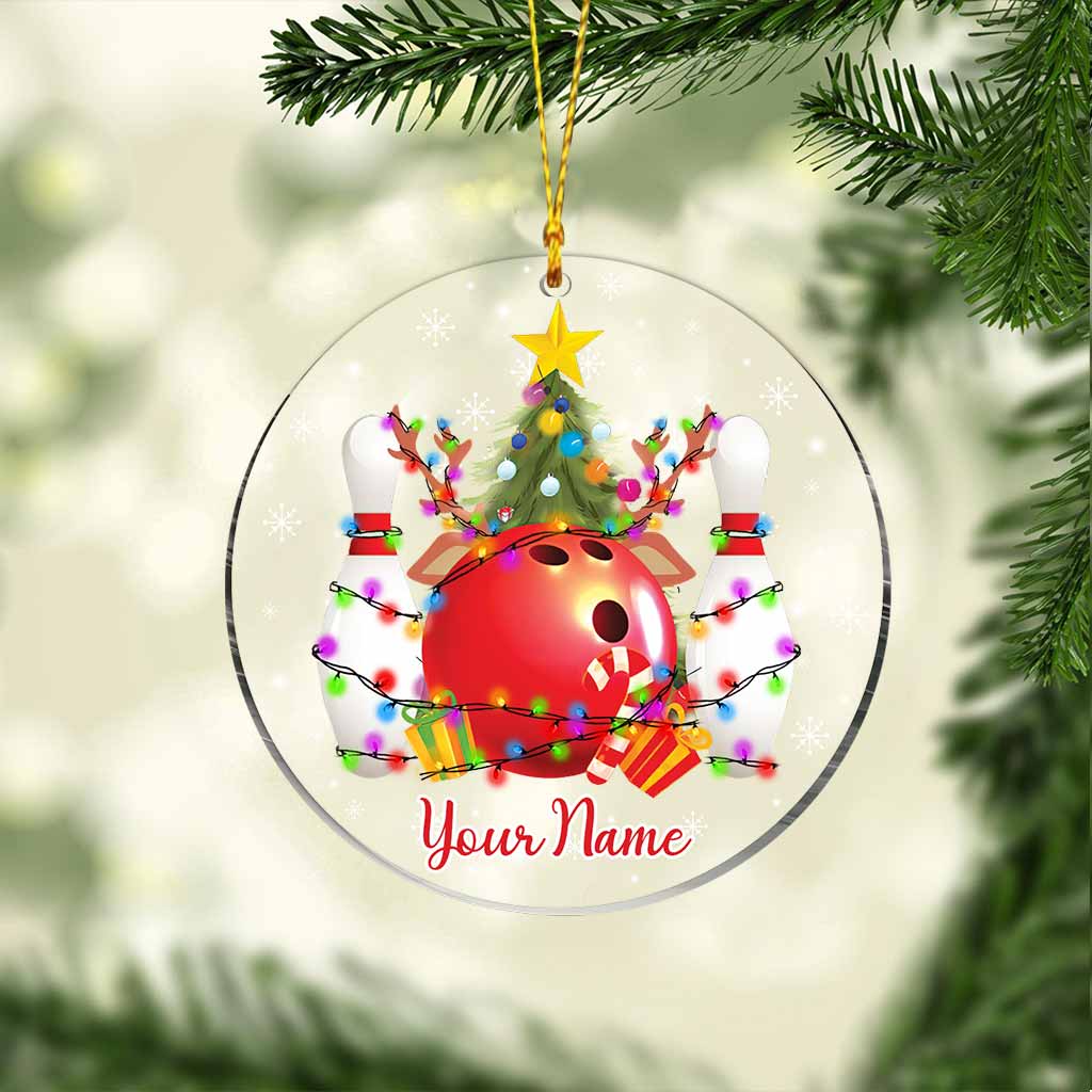 Christmas Bowling - Personalized Ornament