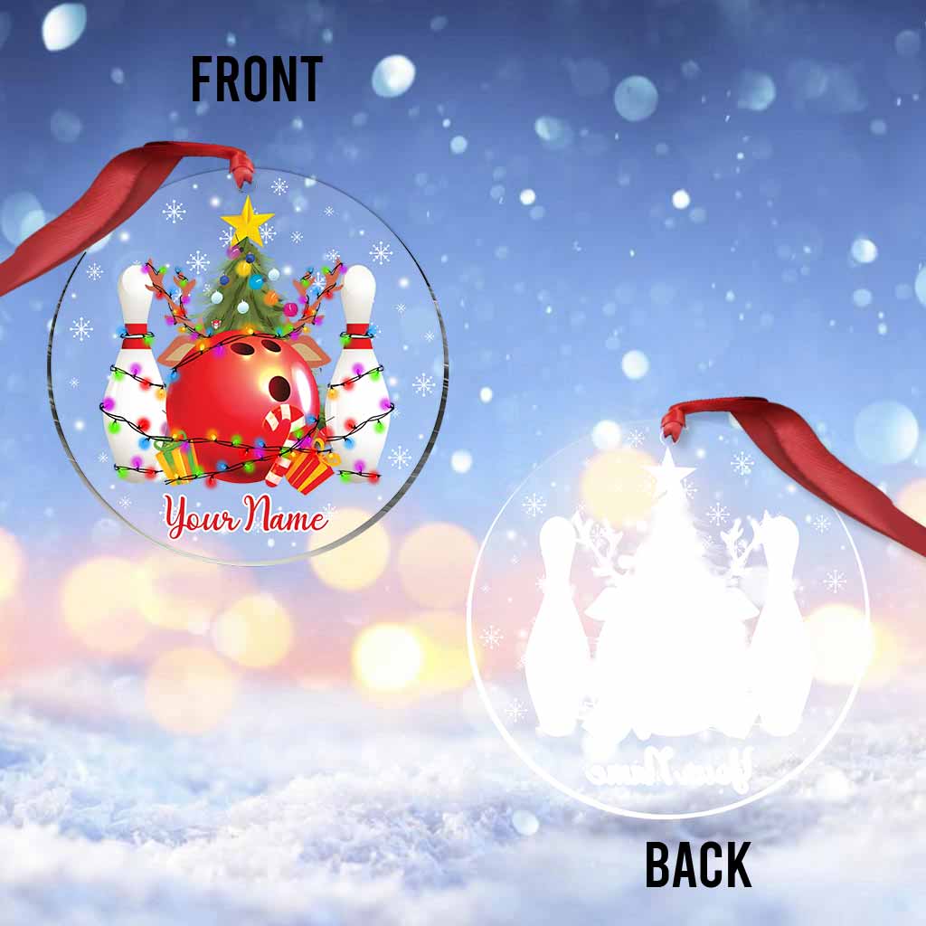 Christmas Bowling - Personalized Ornament