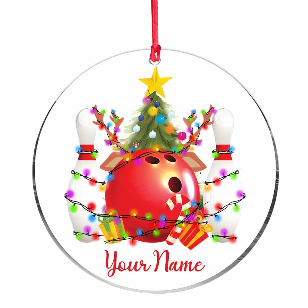 Christmas Bowling - Personalized Ornament
