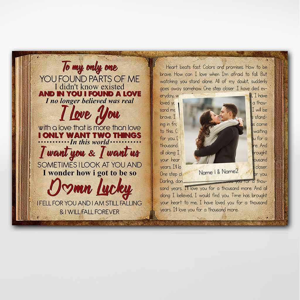 A Thousand Years Lyrics Book - Personalized Couple Poster