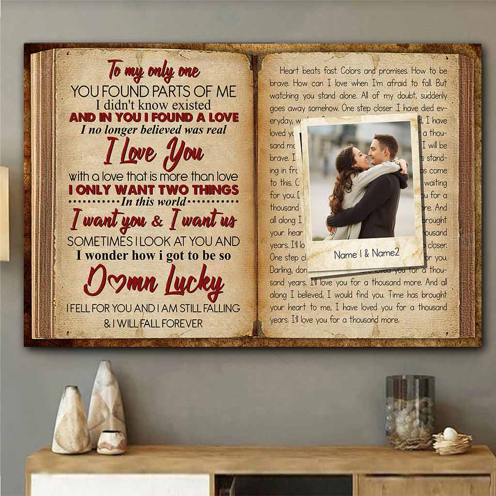 A Thousand Years Lyrics Book - Personalized Couple Poster