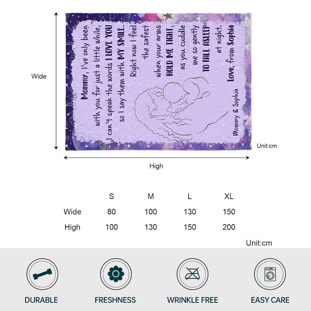 I've Only Been With You A Little While - Personalized Mother's Day Mother Blanket