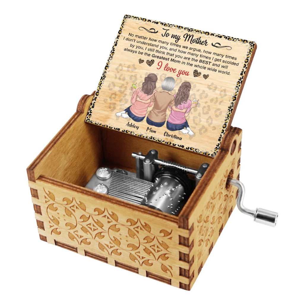 You Are The Greatest Mom In The Whole World - Personalized Mother's Day Mother Hand Crank Music Box