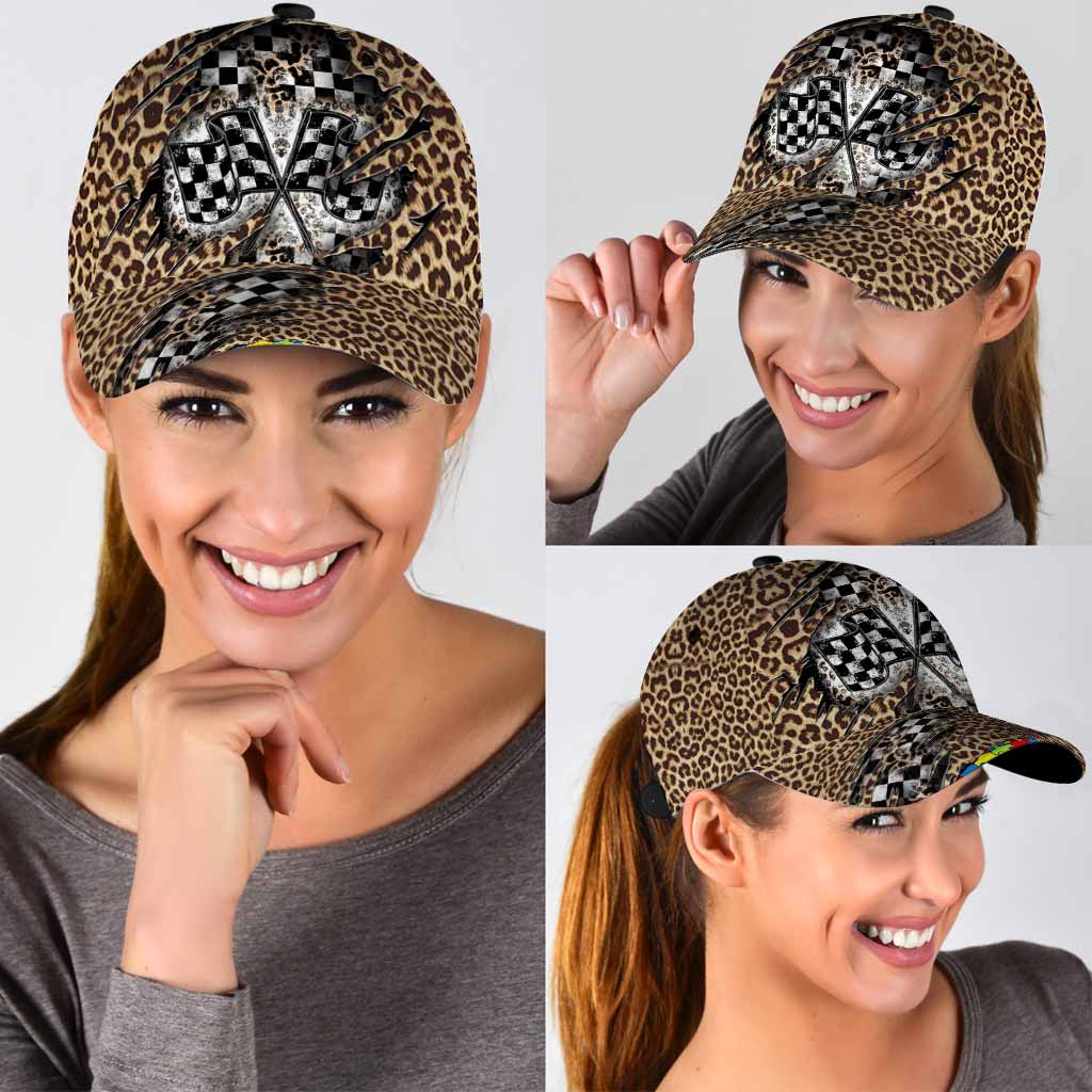Racing Girl Cap With Printed Vent Holes