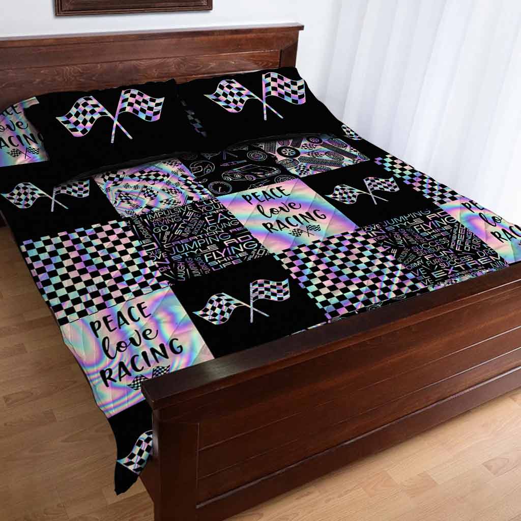 Racing Quilt Bed Set