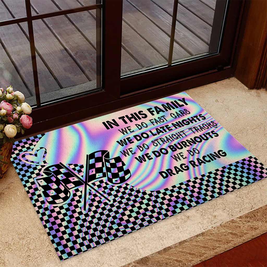 In This Family - Racing Doormat