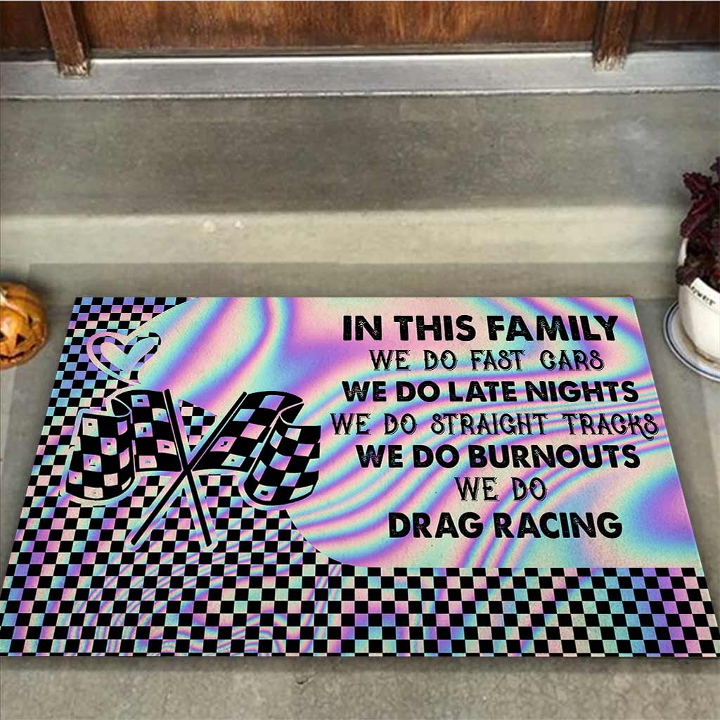 In This Family - Racing Doormat