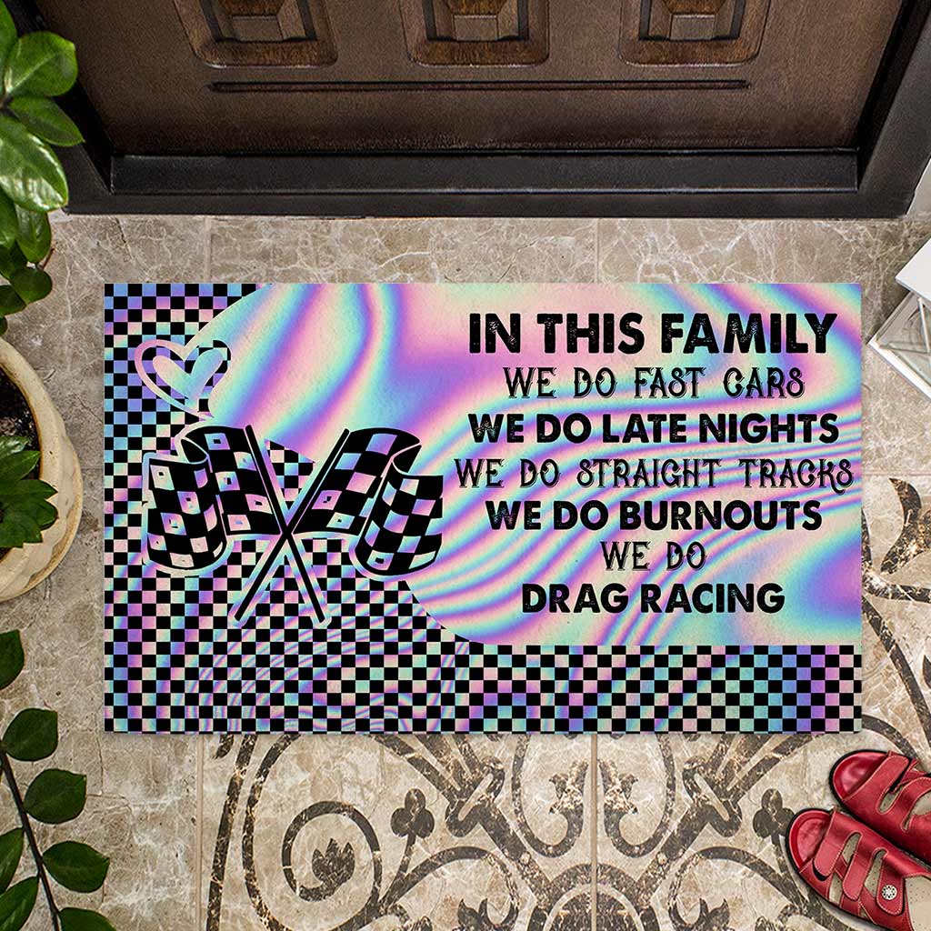 In This Family - Racing Doormat