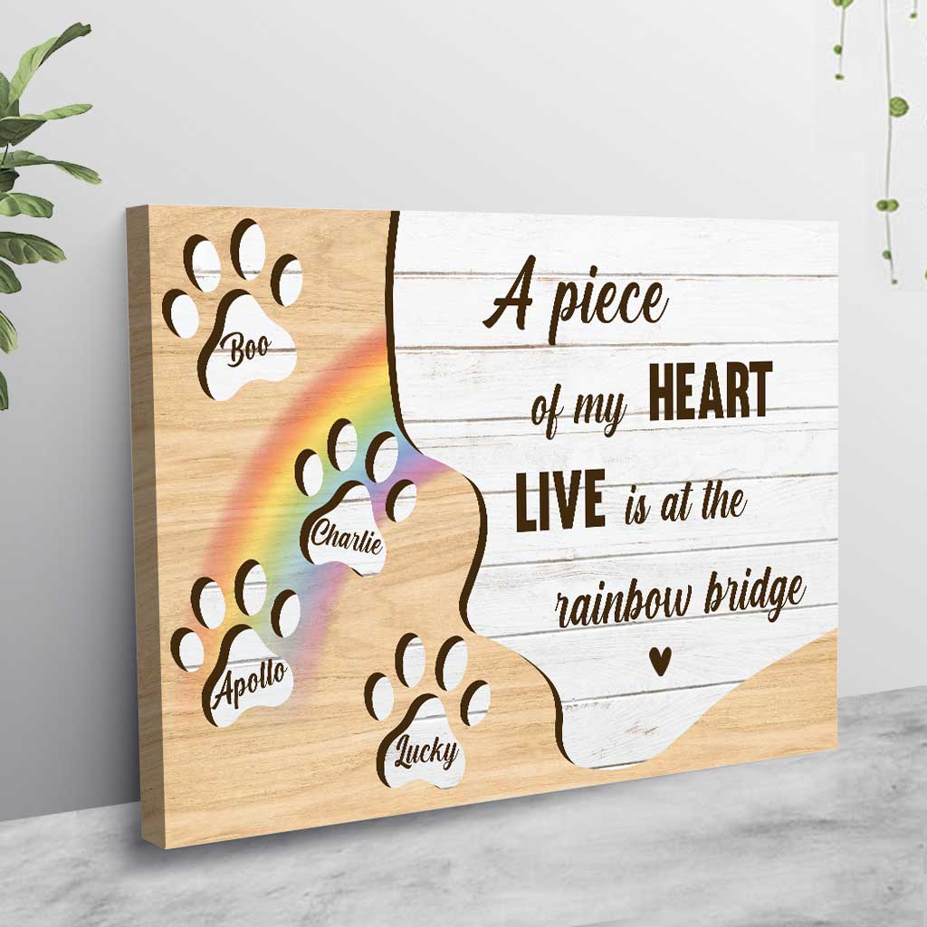 A Piece Of My Heart - Personalized Dog Poster