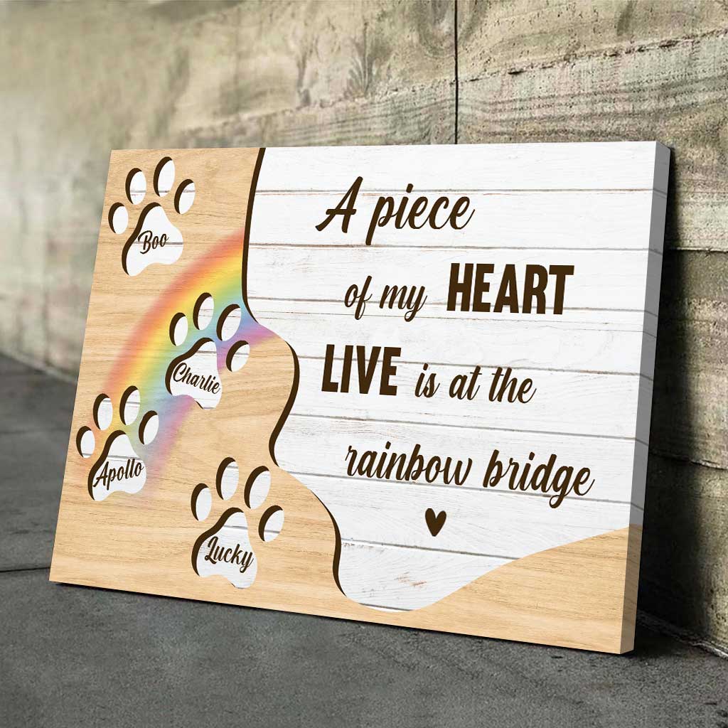 A Piece Of My Heart - Personalized Dog Poster