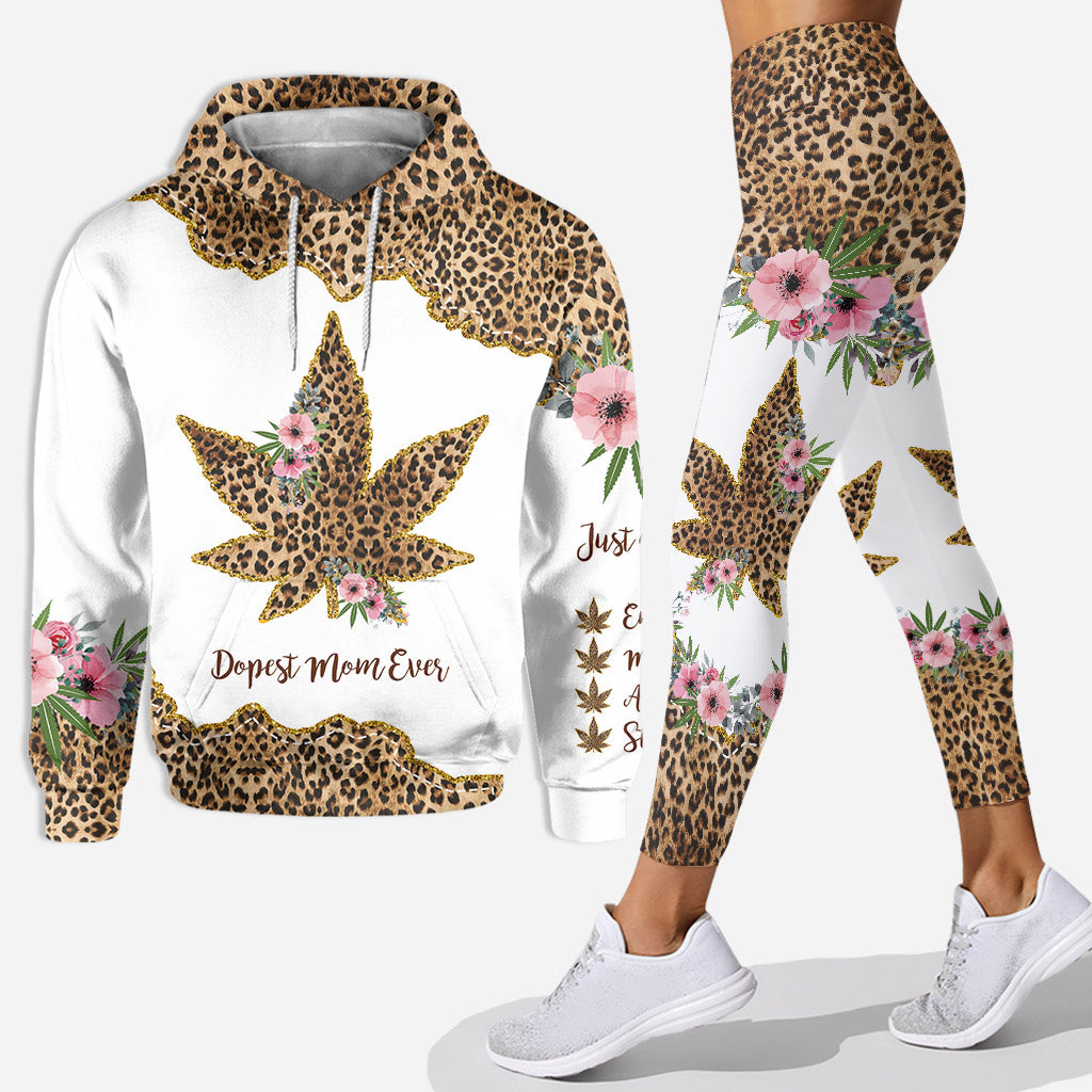 Dopest Mom Ever - Personalized Mother's Day Weed Hoodie and Leggings