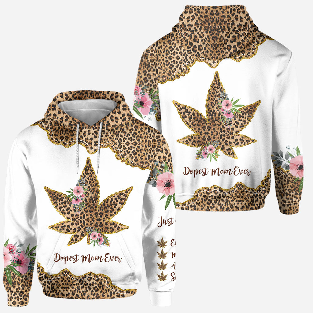 Dopest Mom Ever - Personalized Mother's Day Weed Hoodie and Leggings