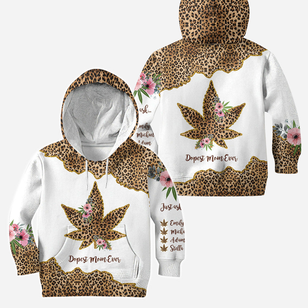 Dopest Mom Ever - Personalized Mother's Day Weed Hoodie and Leggings