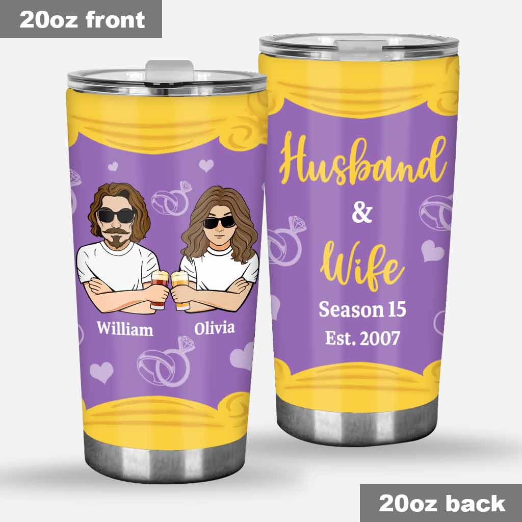 Husband And Wife - Personalized Couple Tumbler