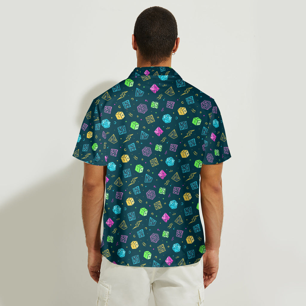 Dungeon Dad - Personalized RPG Hawaiian Shirt