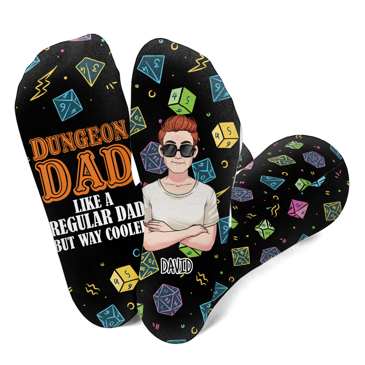 Dungeon Dad - Personalized RPG Socks