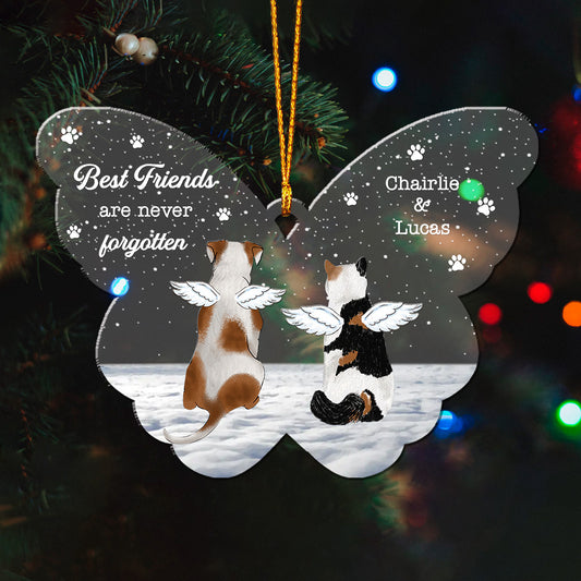 Best Friends Are Never Forgotten - Personalized Dog Ornament