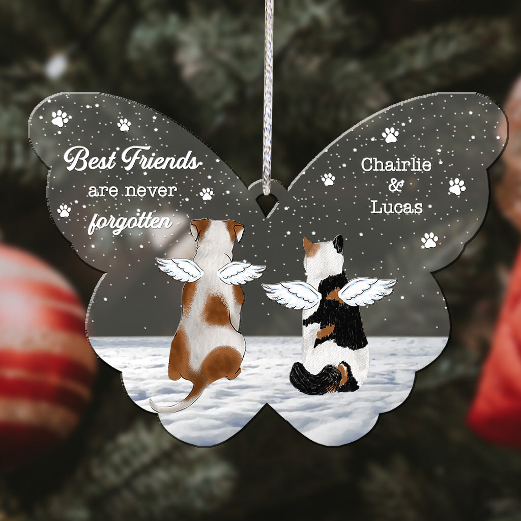 Best Friends Are Never Forgotten - Personalized Dog Ornament